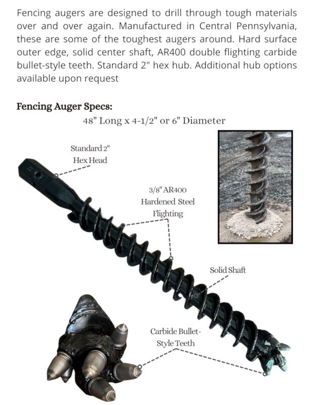 Fencing Augers