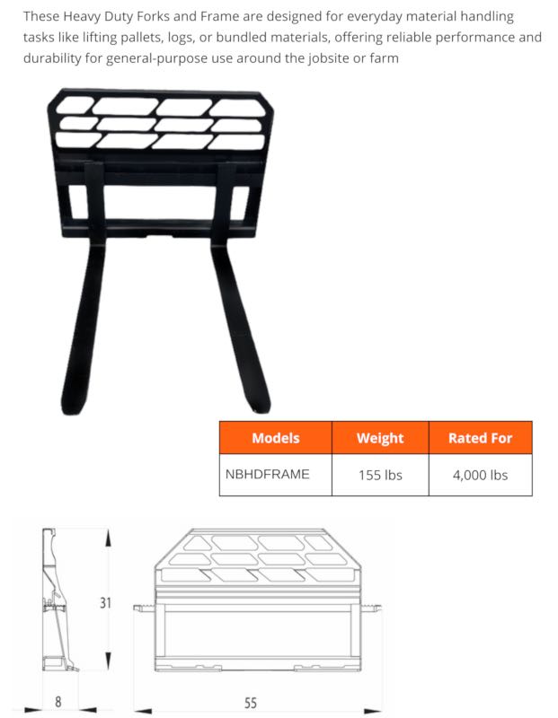 Heavy-Duty Forks & Frame